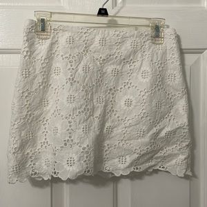 Lilly Pulitzer White Lace Skirt